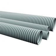 What is the advantage of corrugated pipes for cable laying